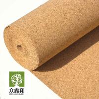 China Nature Cork Floor Underlayment 2mm Thickness Cork Flooring Noise Reduction factory