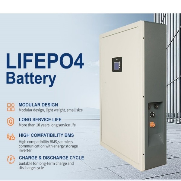 Quality Solar Wall Mounted LiFePo4 Battery 51.2V 100ah 5Kwh 48v Power Wall Residential for sale
