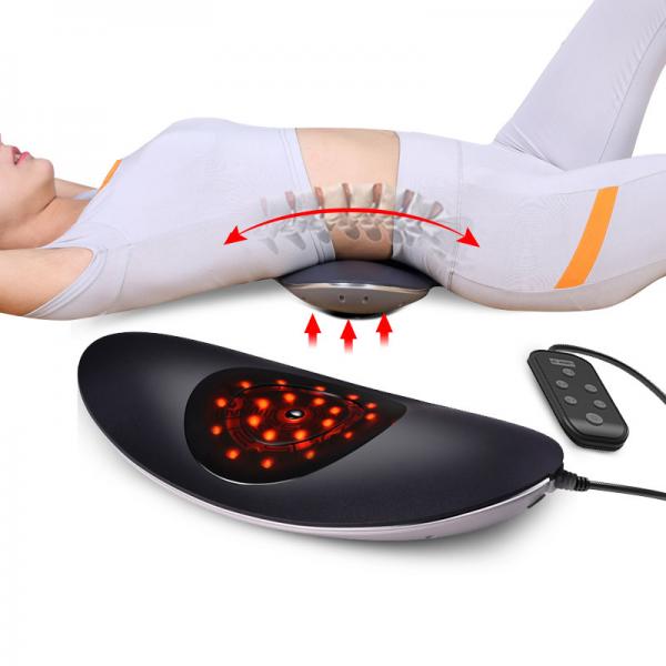 Quality Vibratory Shiatsu Lumbar Massager Temperature Adjustable Heating Stretch Tight Muscles for sale