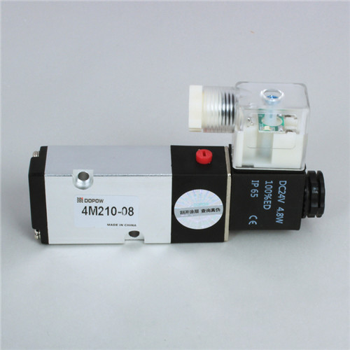 Quality 4M Series 5 Port 2 Position Solenoid Valve 3 Way 4M210-08 0.15-0.8MPa for sale
