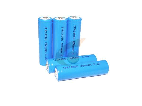 Quality 3.2V Lifepo4 Battery  AA  14500  250mah For Solor Light and Lawn Lamp for sale