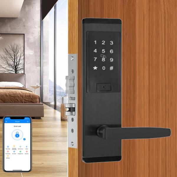 Quality Three Colors Optional Password Apartment Smart Door Lock with TTlock App for sale