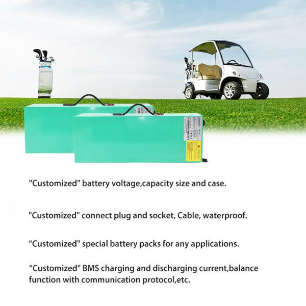 Quality Electric Golf Cart Lithium Battery 57.6V 25Ah Portable For Sale for sale