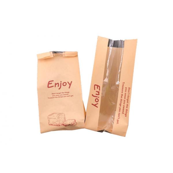 Quality Greaseproof Custom Food Packaging Bags With Window Recyclable Feature for sale