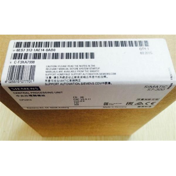 Quality Siemens CPU Industrial Automation Products 312 6ES7312-1AE14-0AB0 PLC S7 for sale