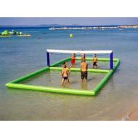 China Outdoor Inflatable Beach Games / Inflatable Water Volleyball Court For Seaside factory