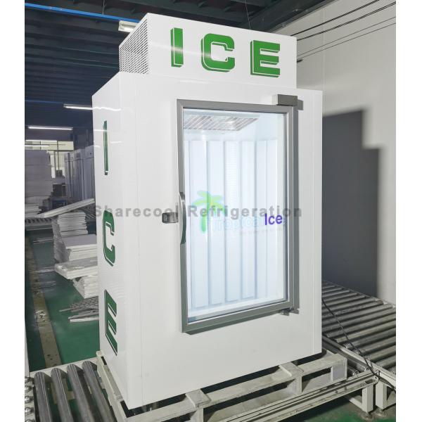 Quality Static Cooling Bagged Ice Merchandiser N-ST Climate Type Defrorsting Glass Door for sale