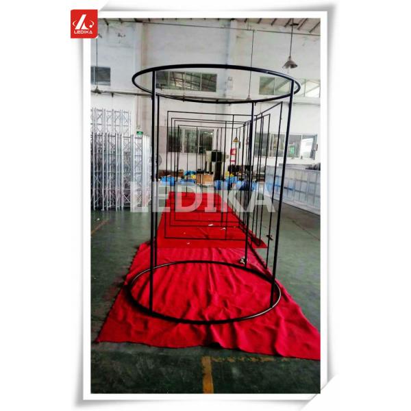Quality Coal Black Photography Exhibition Aluminum Square Truss For Indoor Events for sale