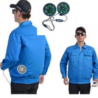 China Construction Worker Fan Cooled Jacket Sun Proof diameter 106mm with two holes factory