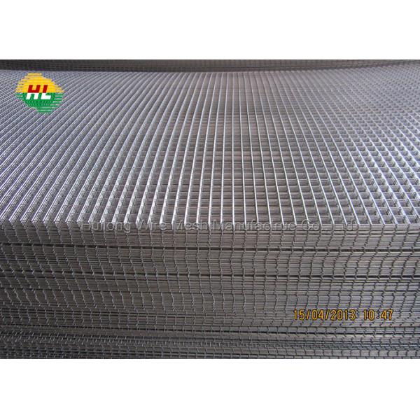 Quality Square 50mm Galvanised Weld Mesh Fence Panels , 12 Gauge Welded Wire Fence Panels for sale