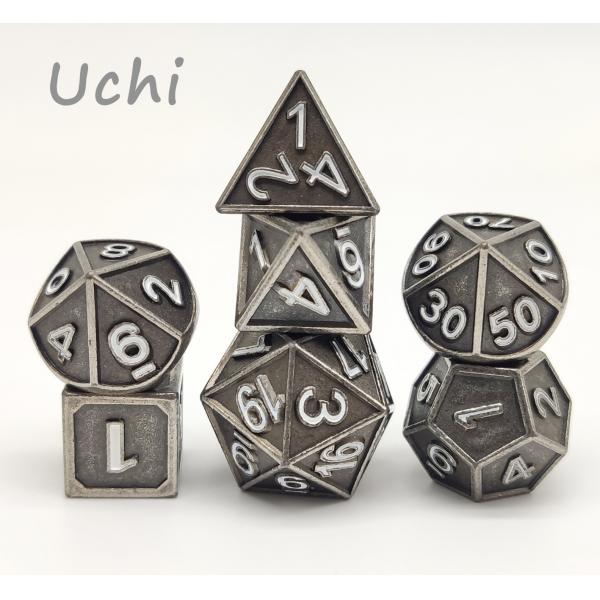 Quality Nontoxic Portable Black Polyhedral Dice , Wear Resistant Tiny D20 Dice for sale