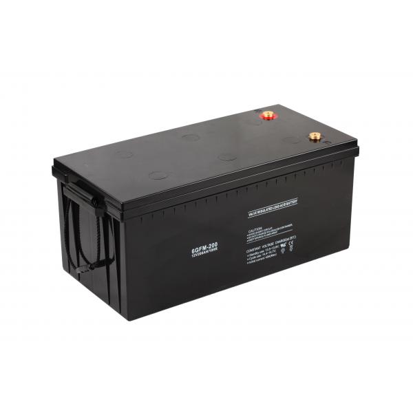 Quality Rechargeable 12V200AH AGM Deep Cycle Battery Female Copper Insert M8 Terminal for sale