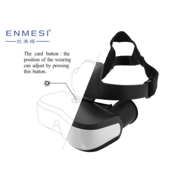 Quality Virtual Reality Helmet 3D Head Mounted Display High Resolution Dual Screen for sale