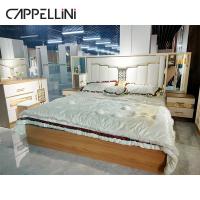 China Luxury Modern King Size designer bedroom furniture Wood MDF PU Leather Material for sale