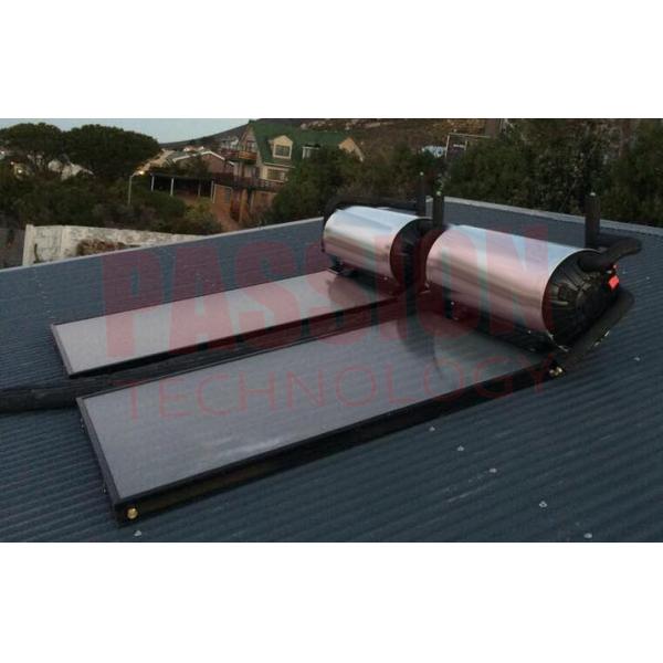 Quality Pressure Blue Titanium Flat Plate Solar Geysers Flat Panel Solar Collector for sale