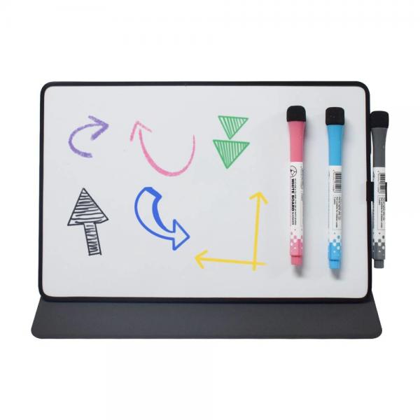 Quality Desktop Magnetic Whiteboard Dry Erase Lapboard Erasable Writing Board With Marker for sale