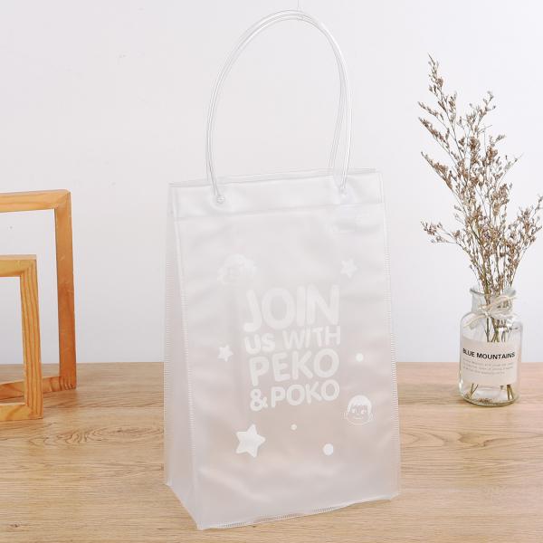 Quality Transparent Pvc Tote Bag 12x6x12 Plastic Shopping Women Shoulder Bags for sale