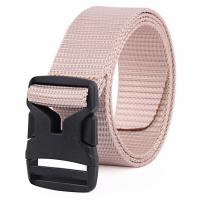 China Pink Unisex Plastic Buckle Nylon Belt Military Polyester 1.5in for sale