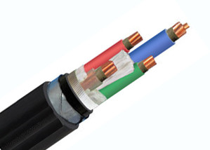 Quality Bare Copper Conductor 4 Core Armored Cable , External Armoured Cable Antirust for sale