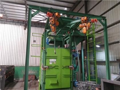 Quality PLC Control Hanger Type Shot Blasting Machine Structural Parts Cleaning for sale