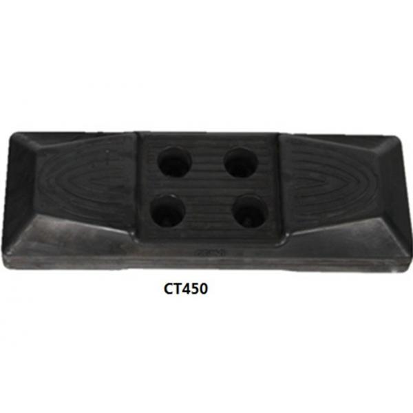 Quality Smooth Ride Excavator Rubber Pads 450mm For Komatsu / Volvo Constuction Machine for sale