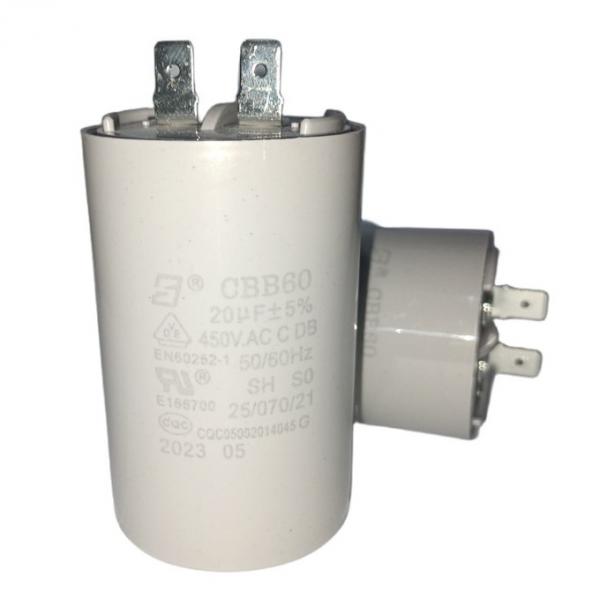 Quality 20mfd 450v Water Pump Motor Capacitor CBB60 250 Terminal Water Pump Capacitor for sale