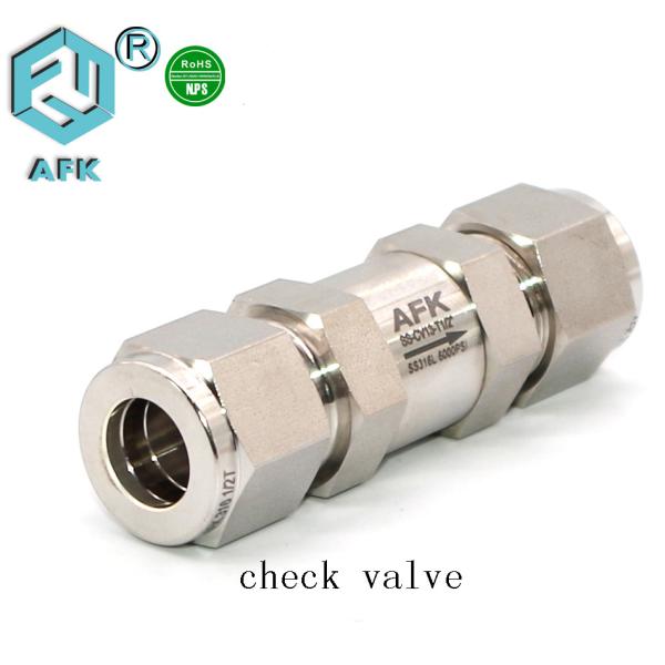 Quality Stainless Steel High Pressure Flow Control One Way Check valve for sale