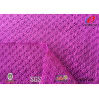 China 75D DTY Yarn Polyester Tricot Mesh Fabric , Sports Mesh Material Customized Color factory