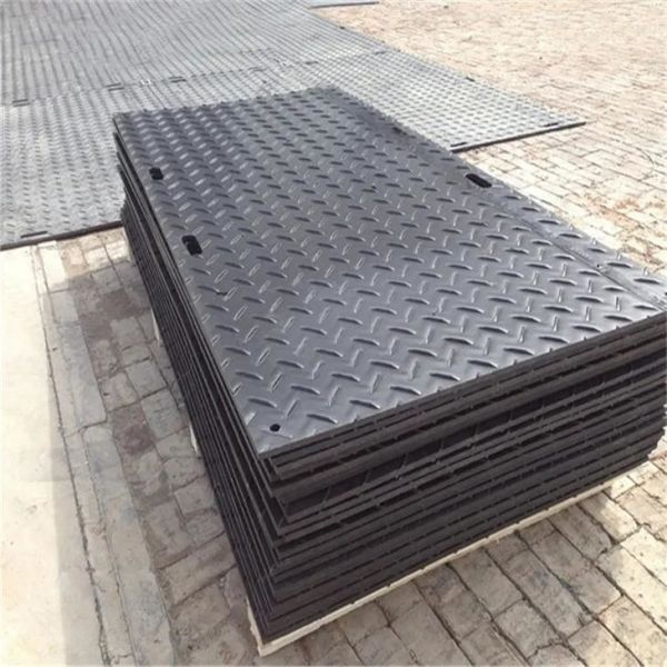 Hard Plastic Floor Portable Roadways Mat Hdpe Ground Protection Road