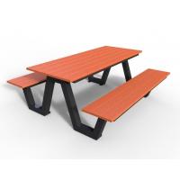 China Customized Wooden Outdoor Picnic Tables And Bench For Patio Garden Street factory