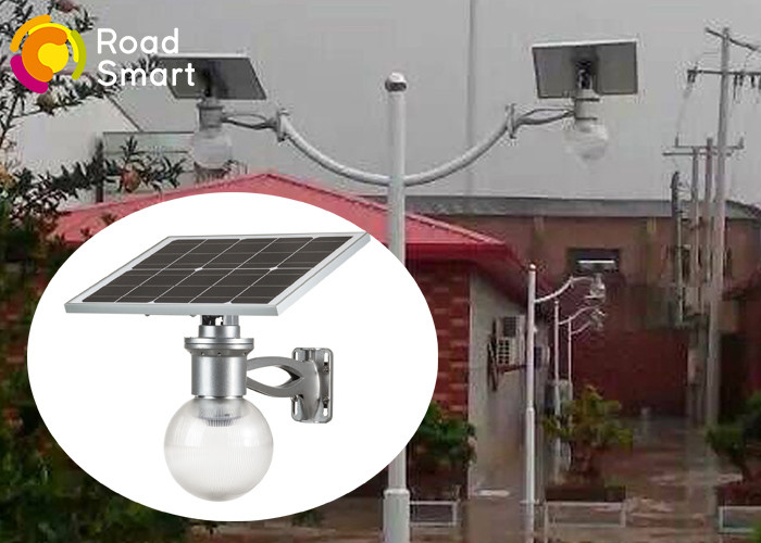 China High Efficiency Solar Powered Outdoor Wall Lights 600-720lm With Mono Panel factory