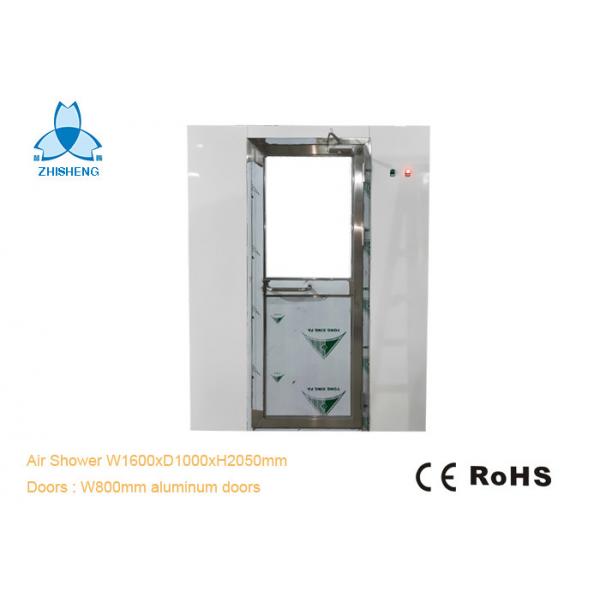 Quality Personal Cleanroom Air Shower To Malaysia Big Casing Stainless Steel Swing Doors for sale
