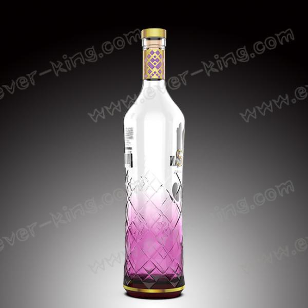 Quality Cap Sealing Metal Label 700mL Glass Spirit Bottles for sale