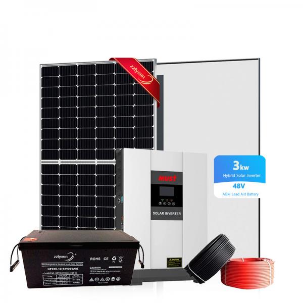 Quality Energy Storage Solar Panel Power System 3KW Hybrid Solar Inverter for sale