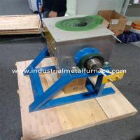 China 25KW 5KG Metal Induction Tilting Furnace Crucible Type 2000 Deg Stainless Steel Melting Furnace factory