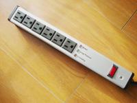 China Metal 6 Outlet Surge Protector Power Strip , Mountable Multiple Plug Socket factory