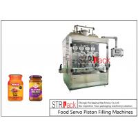 China Curry Paste Sauce Food Pump Filling Machine PLC Control 8 Nozzles 20 Heads factory
