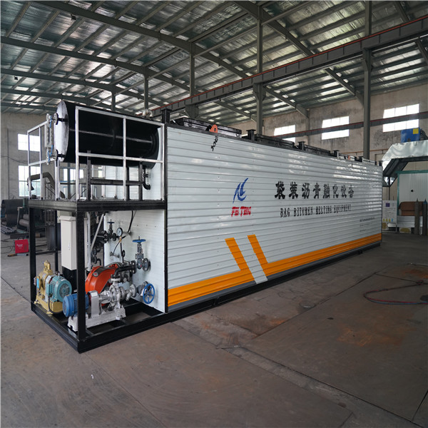 Quality Container Loading Bitumen Melting Machine With Electric Hoist Bag Lifting for sale