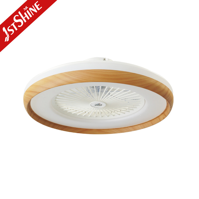 Quality Imitation Wood Grain Finish 23 Inch AC Motor LED Bedroom Ceiling Fan for sale