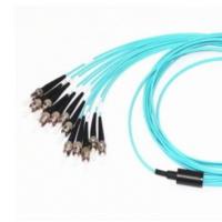 Quality High Density MPO Trunk Cable , MPO To ST Optical Fiber Patch Cord OM3 Type for sale