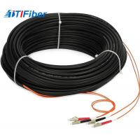 Quality Indoor FTTH Drop Cable Fiber Optic Patch Cord Singlemode With SC LC ST FC Connector for sale