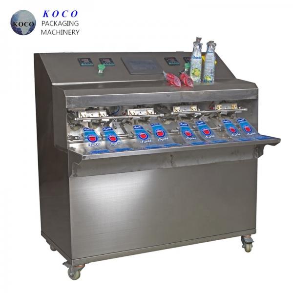 Quality KOCO 2020 hot selling KY - 8 liquid water, juice, milk filling and sealing machine for sale