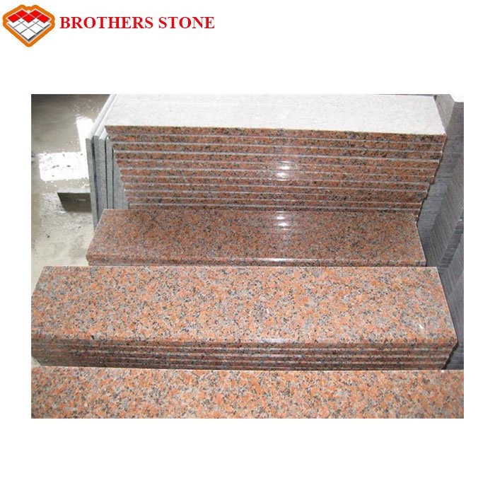 China CE G562 Maple Leaf Red Granite Flooring Natural Glossiness And Colour factory