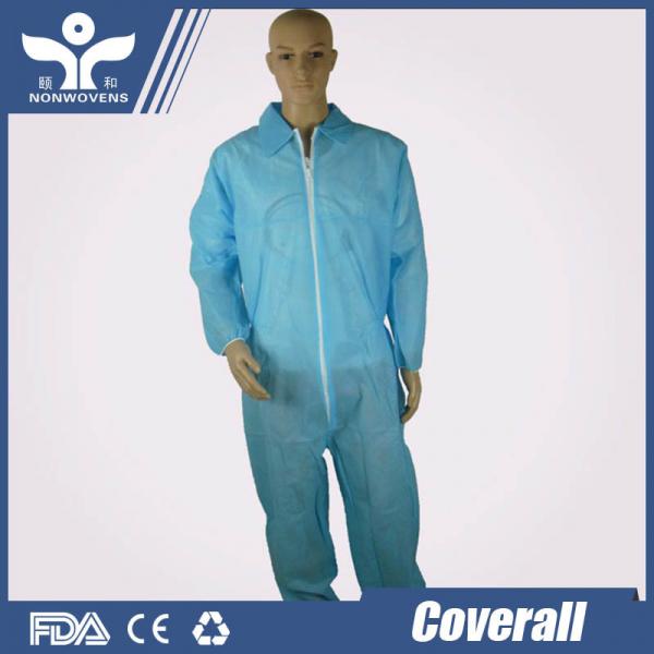 Quality Polypropylene Disposable Protective Coverall White Disposable Overalls Hood for sale