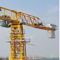 China Heavy Lift Tower Crane 6 Ton 5 Ton Flat Top Crane QTP6010-6 factory