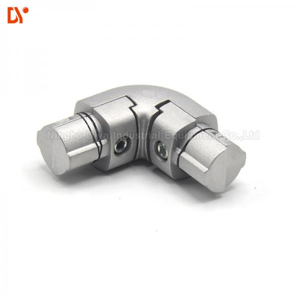 Quality Small Inner Type 90° Aluminium Alloy ADC12 Lean Tube Connector For Pipe System for sale