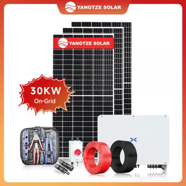 Quality Home On Grid Solar System Kit Inverter 30kw for Commercial Residential for sale