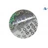 China QR Code Tamper Evident Holographic Security Stickers For Authentication Certificate factory