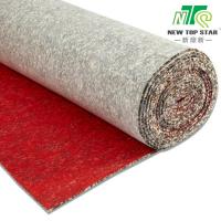 China 620g/m2 Felt Carpet Pad Roll 3mm Super Felt Underlayment For Laminate Flooring factory
