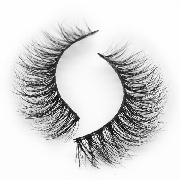 Quality 3D Natural Looking False Eyelashes , Black Individual Fake Eyelashes for sale